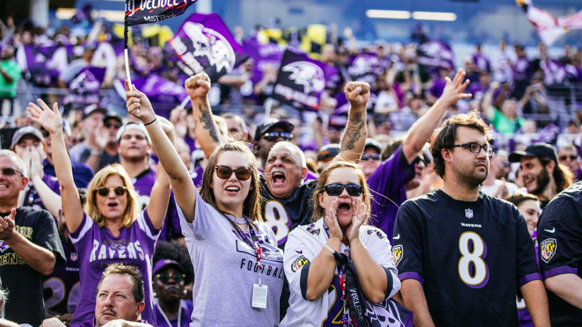 Group of fans enjoying a football game in Georgia