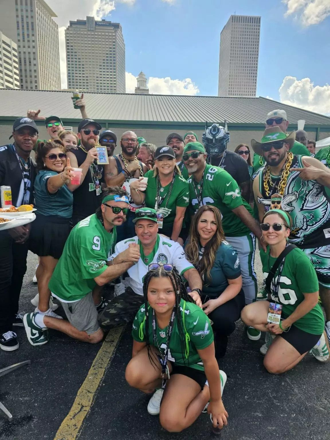 Photo of fans at official Eagles Fan Travel