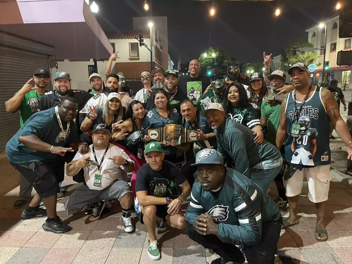 Photo of fans at official Eagles Fan Travel